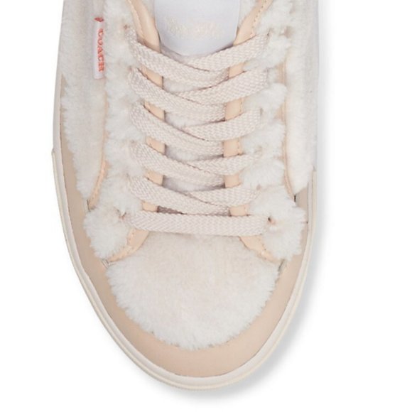 COACH Citysole Shearling Platform Sneakers MSRP$175 Great Reviews - Picture 6 of 7